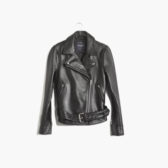 Madewell Ultimate Leather Motorcycle Jacket MED NEW B0648 DISCONTINUED - Picture 5 of 14